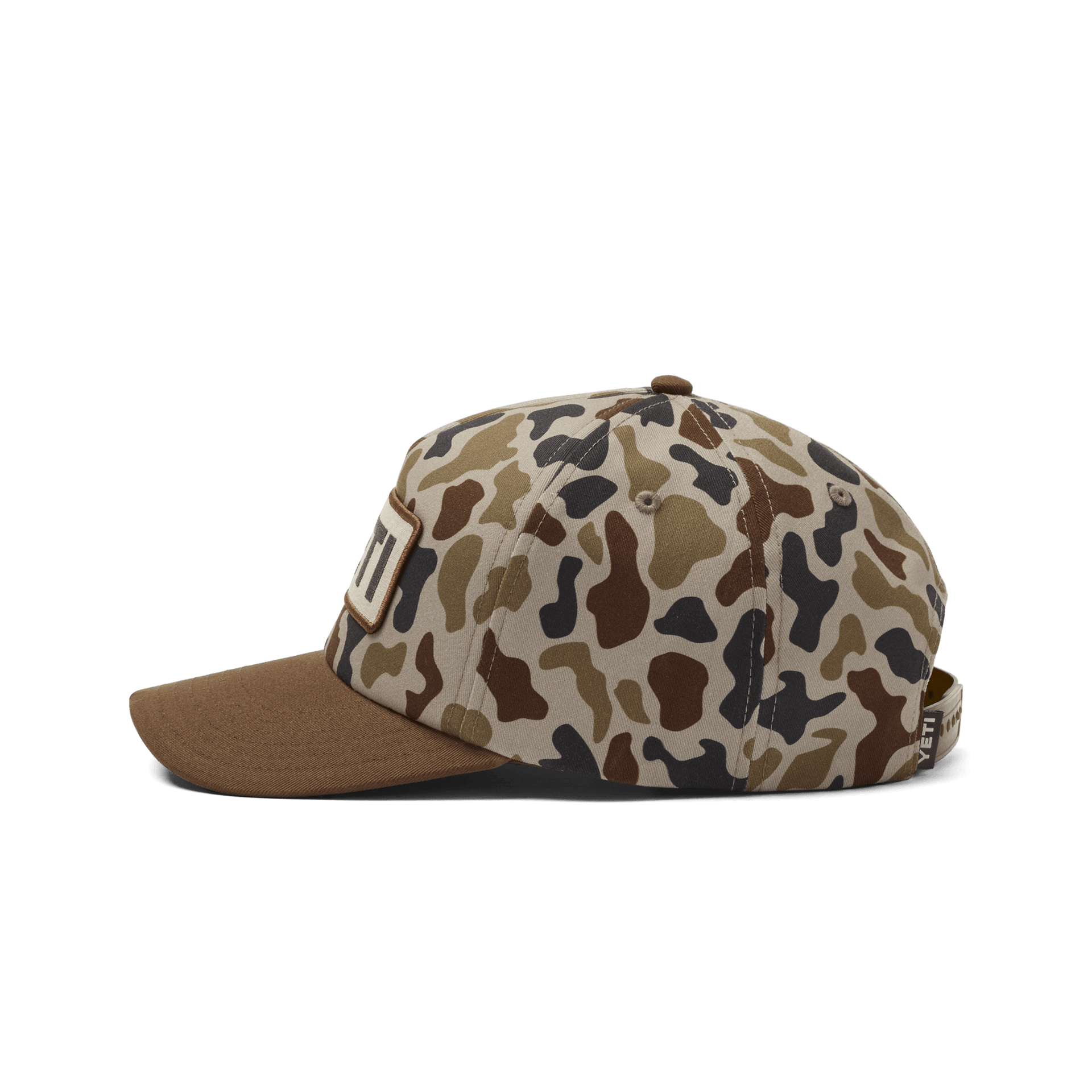 YETI® Wetlands Camo Logo Badge Mid Pro Flat Brim Hat